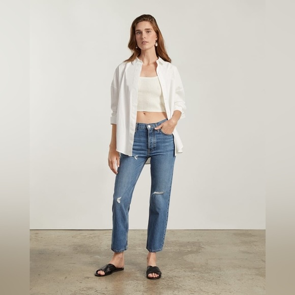 Everlane Denim - EVERLANE Summer Slouch Jean in Tularosa Medium Wash Blue size 24